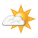 ciel peu nuageux, temps sec ciel peu nuageux, temps sec